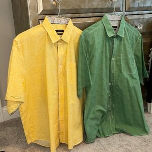2 BUGATCHI Men’s short sleeve button up